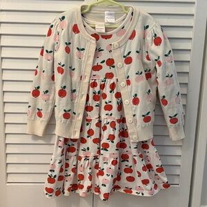 Hanna Andersson Apple Print Tiered Dress